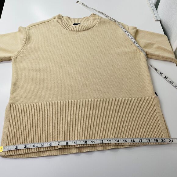 Creamy Gap Sweater 100% Cotton Knit Gap Sweater Medium Women's Gap Minimalist - Picture 10 of 13